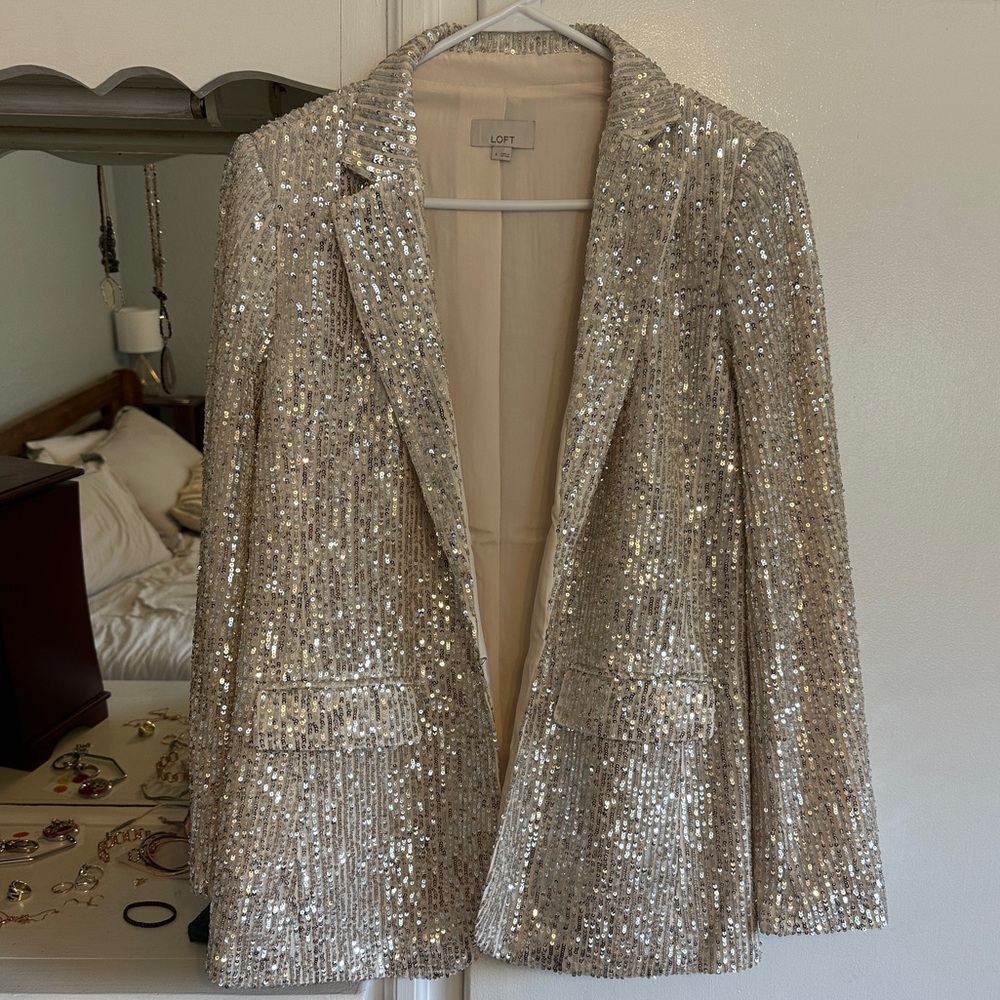 Loft Sequin Blazer - image 1